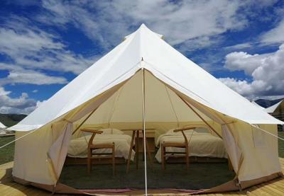 China Glamping Luxus-Yurt Glocke Brandschutz Tarpaulin Safari Zelt Wasserdicht Leinwand Stoff zu verkaufen