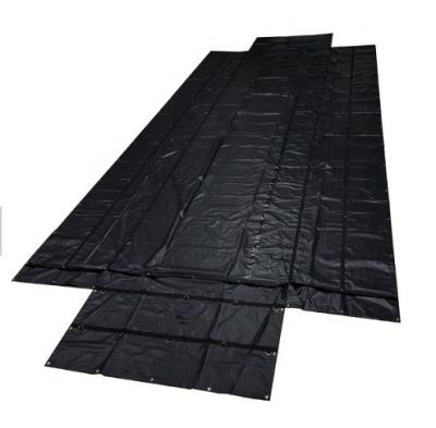 China 1000D * 1000D 18oz 8 Ft Drop Flatbed Truck Tarps for sale