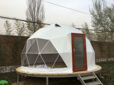 China Transparente Luxuskampierende 5M Geodesic Dome Tent Hauben-Zelt-Hauben-StahlFestzelte im Freien zu verkaufen