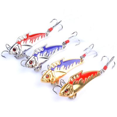 China 4 Colors 5CM/8g 8# Feather Hook full Swimming Layer Hard Bait VIB Fishing Lure for sale