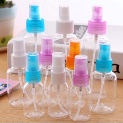 China Garden Mini Plastic Transparent Small Empty Spray Bottle For Make Up And Skin Care Travel Uses 30/50/75/100ML for sale