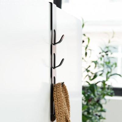 China Multi-function Viable Creative Hook Back Door Wrought Iron Door Hanger Coat Stretch Hooks Seamless No Hole for sale