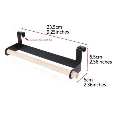 China Kitchen Iron Toilet Paper Roll Holder Towel Holder Shelf Rack Buffet Door Hanging Tissue Holder Hanging Paper Holder for sale