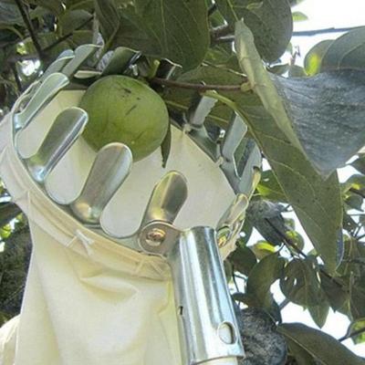 China High Metal Fruit Picker Cloth Convenient Orchard Apple Peach Tree Picking Gardening Tools for sale