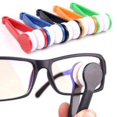 China Viable 2Pcs Glasses Handle Brush Sunglasses Cleaner Home Use Glasses Clean Brusher Cleaning Brush for sale