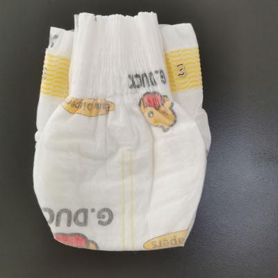 China Printed Disposable Baby Diapers Absorbent Cotton Baby Diaper New Arrival High Soft Customized Diapers for sale