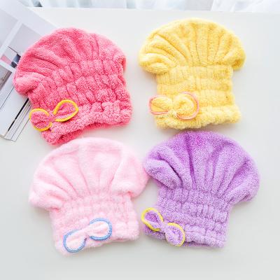 China Shower Cap Microfiber Hair Quick Dry Customized Bath Towel for sale