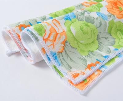 China Viable Flower Design Clean Towel Photo Printing Table Kitchen Cloth for sale