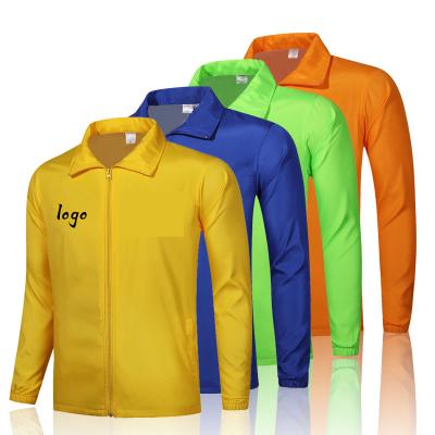 China Sustainable Long Sleeve Single Layer Anorak Coat Men's Custom Logo Workwear Jacket for sale