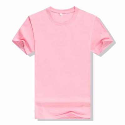 China Custom Anti-wrinkle color cotton tea shirt cotton polyester short sleeve logo t-shirt for men for sale