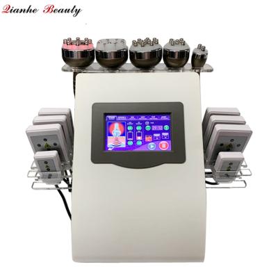 China Weight Loss Body Cavitation+RF+Bio+Laser Vacuum Liposuction Slimming Machine 6in1 for sale