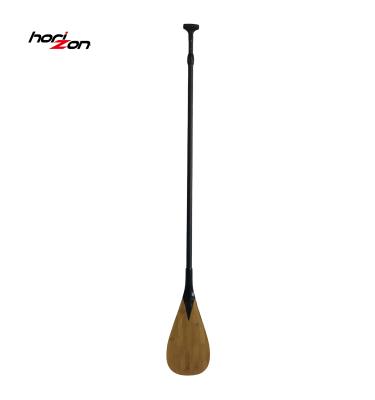 China Carbon Fiber 2 Pcs Adjustable Bamboo Sup Paddle For Racking Paddle Boards for sale