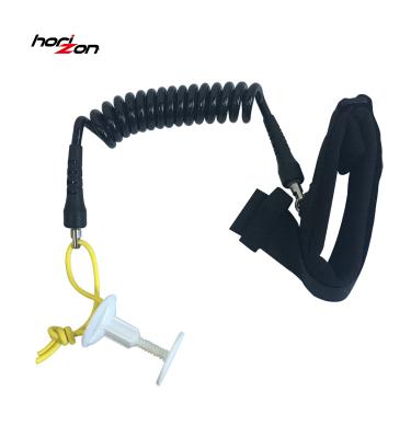 China Bodyboard / Hand Boards Pro Dual Swivels With Grip Wrist Leash Nylon Bodyboard Leash for sale