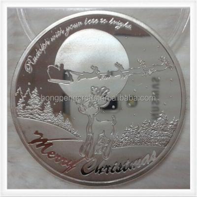 China China Chirstma Gifts Embossed Plastic Token Coin for sale