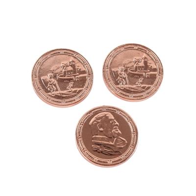 China China Embossed Logo Plastic Gold Euro 2 Coin for sale