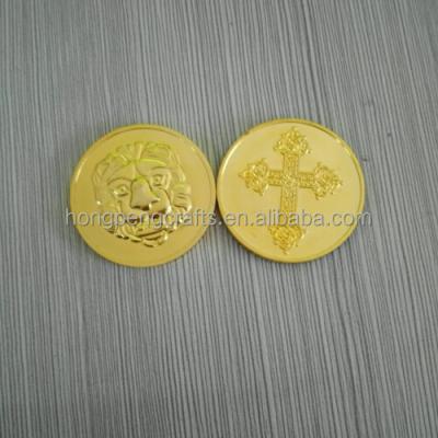 China China gold color emboss old coin antique ram price logo ram darbar coin for sale