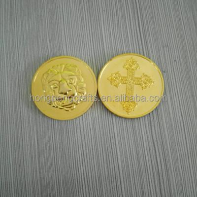 China Professional Custom Plastic Fake China Cheap Antique Gold Coin for sale