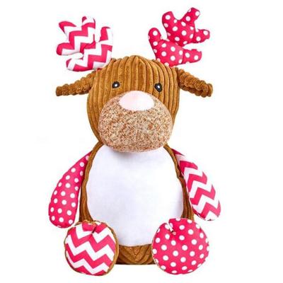 China Eco - Friendly Stuffed Animals Reindeer Plushes For Embroidery for sale