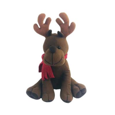 China Christmas 2021 Cute Soft Christmas Reindeer Plush Stuffed Deer Toy For Christmas Eco - Friendly Custom Stuffed for sale