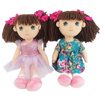 China Eco - Friendly Custom Soft Toys Cheap Rag Doll Stuffed Dolls For Kids Girl for sale