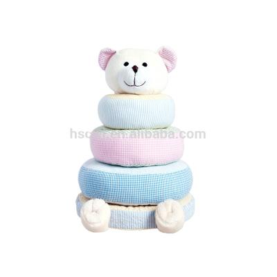 China New Eco-friendly Baby Toys 2021 Kids Educational Plush Stuffed Toy Stacker Toy for sale