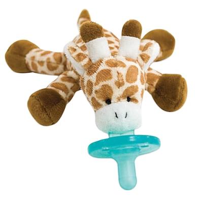 China OEM Promotional Cute Custom Stuffed Animal Pacifier Eco-friendly Plush Toy Giraffe Baby Pacifier for sale