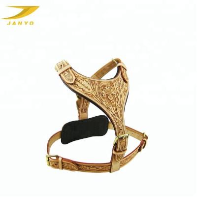 China New Design Personalized Custom Luxury Leather Dog Harness for sale