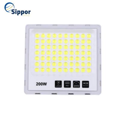 China Solar Powered IP66 200W Outdoor LED Garden Park System Building Yard Flood Light for sale