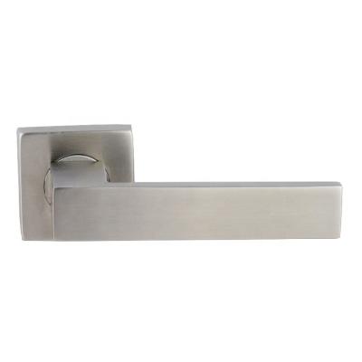 China Modern Solid Stainless Steel Lever Locks Door Handle Lock Door Lever Solid Lever Handle for sale