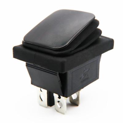 China TOP OFF OEM Factory 201 Dpdt Kcd4 Button Red On / Off Rocker Switch for sale