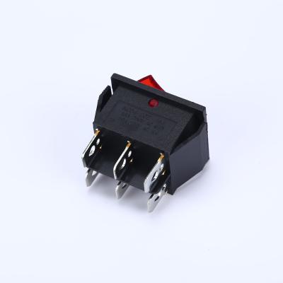 China ON Hot Sale Boat Type Dpdt Kcd4 Spdt 15a 20a 125vac 6pin Rocker Switches for sale