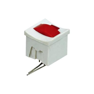 China Clubfoot KFC-8.5 white base and red button 2 pin silver long point with key press switch KFC-8.5 for sale