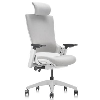 China Adjustable (Height) In Stock High Quality Fabric Chair Swivel Executive Ergonomic Office Chair With Lumbar Support for sale