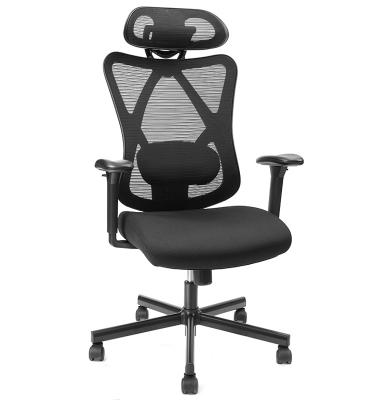 China Adjustable (height) in stock high quality Mesh Revolving Executive Ergonomic Office woki chair with headrest for sale