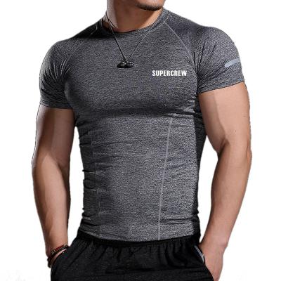 China Wholesale Custom Printed Men Anti Shrink Blanket Fitness Design Sports Gym Dry Fit T-shirt Thin Polyester T-shirt for sale