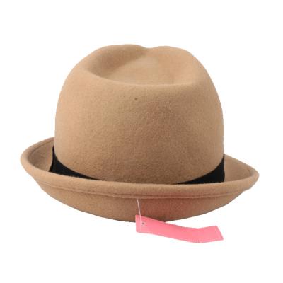 China Character Guangzhou Manufacturer Custom Fashional Adults Women Wool Felt Hat White Wholesale for sale