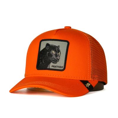 China Animal Trucker Mesh Cap Custom Men Adjustable Plain Mesh Wholesale COMMON 5 Panel Trucker Hats for sale