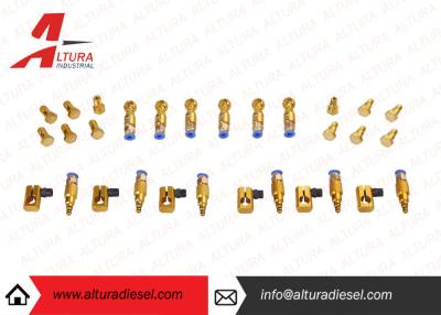 China Aviation Aluminum Injector Backflow Connector Golden For Bosch / Denso JY05 for sale