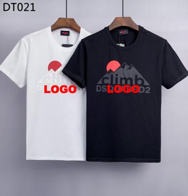 China Men's short sleeve T-shirt D2 short sleeve art print D2 loose trend short sleeved T-shirt youth couples tops for sale