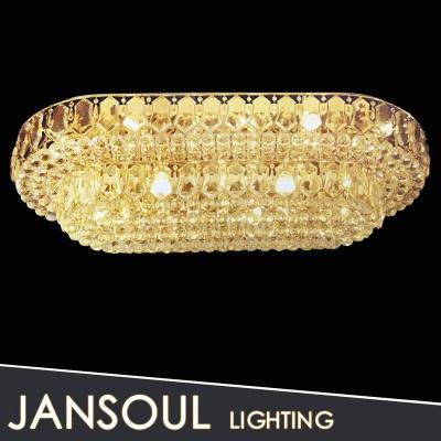 China High Quality Crystal Oval Crystal Led Ceiling Panel Pendant Lamp Crystal Led Lamp for sale