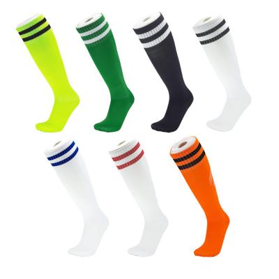 China Breathable Green Compression Soccer Socks Kids Knee High High Thigh High Fashion Socks for sale