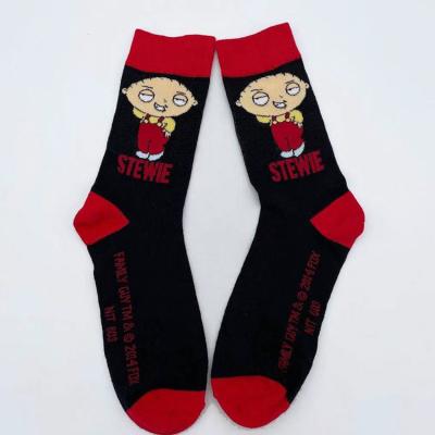 China Funny QUICK DRY tube socks wholesale fashion cute cartoon polo graphic sock socks for men for sale