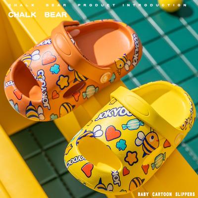 China Summer cute cartoon children's slippers home children's slippers flat cute yezzy bee slippers for sale