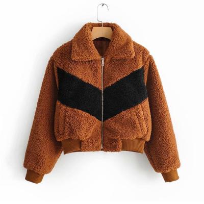 China 2021 Breathable Autumn And Winter Casual Loose Design Fleece Jacket Thickened Coat New Color Matching for sale