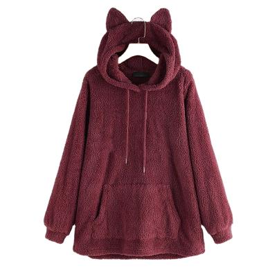 China Low MOQ Women's Fashion Winter Women's Hoodie Crop Top Sweatshirt Women's Hoodie Fleece Breathable Hooded Sweatshirt For Buyer for sale