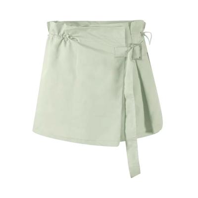 China 2021 Spring Summer High Waist Cotton Wrap Skirts Anti-static Thin Casual Women for sale