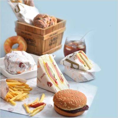 China Disposable Food Voucher Parchment Paper Sandwich Roll Liners Craft Product for sale