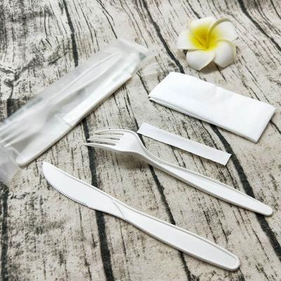 China Disposable Cornstarch Dish Dinnerware Set Biodegradable Disposable Forks for sale