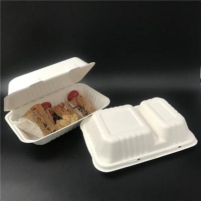 China Folding Take Out Boxes Rectangle Acrylic Food Box Wholesale Microwavable Containers for sale