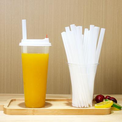 China Degradable En13432 Casual Straws For Plastic Straight Bar 7mm Pla Straw for sale